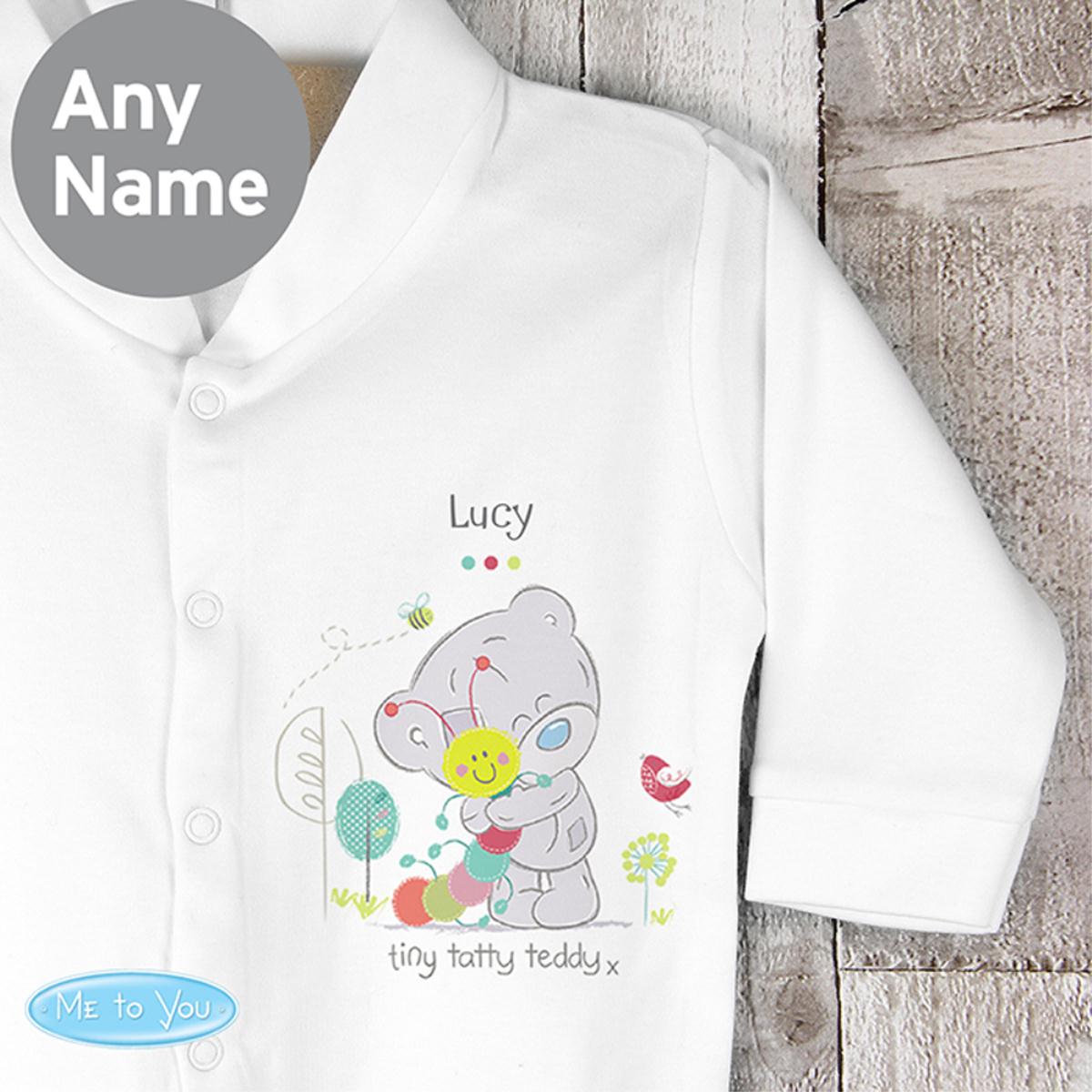 Personalised Tiny Tatty Teddy Cuddle Bug  Baby Grow 0-3 mths Extra Image 1